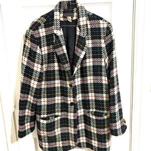 Chic Plaid Women's Blazer